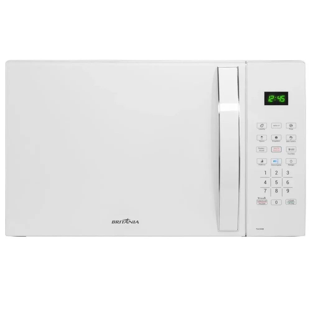 Foto do Produto BRITANIA MICROONDAS PMO34BB 1400 WATTS BLANCO
