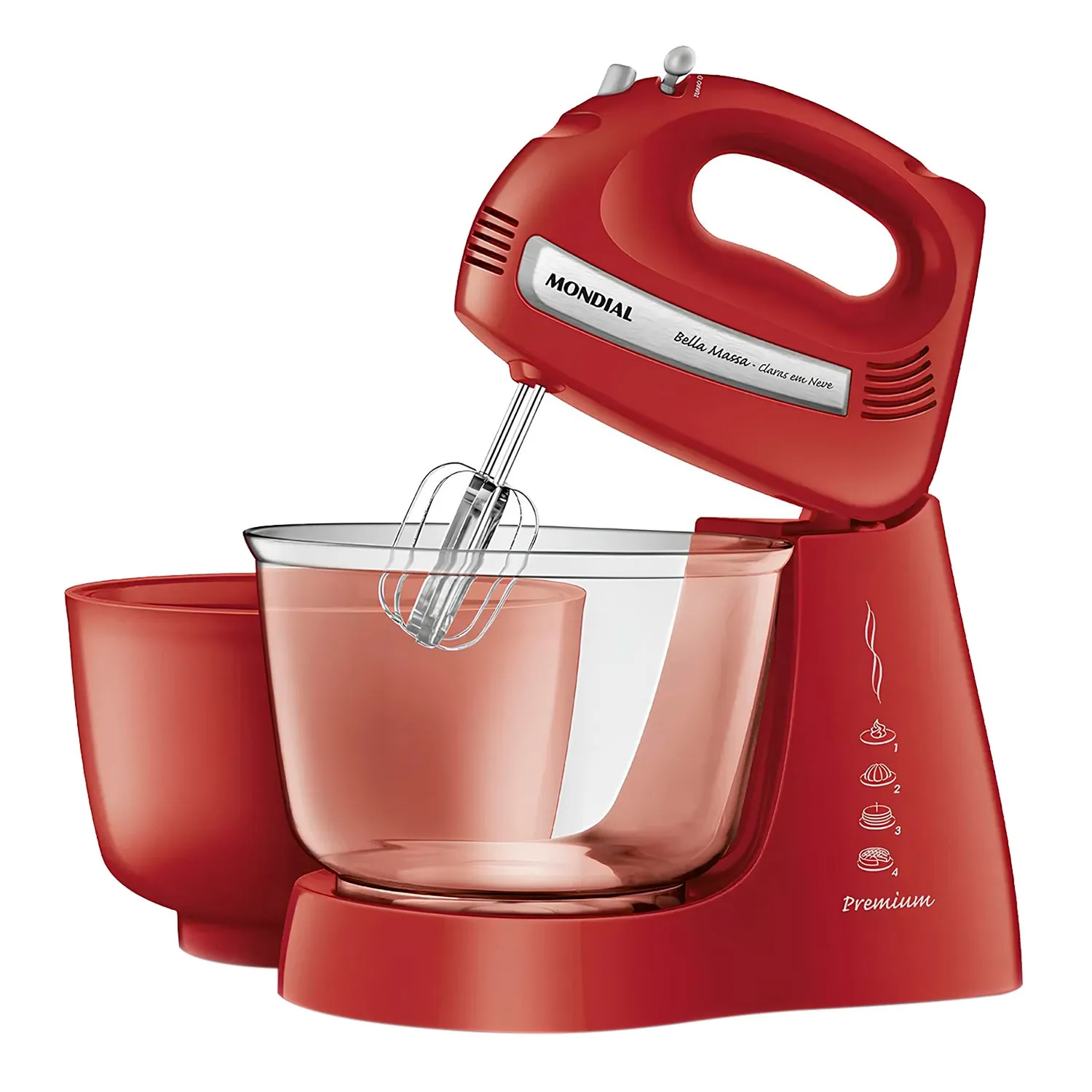 Foto do Produto MONDIAL BATIDORA B-55-R PREMIUN 220V 500W ROJO
