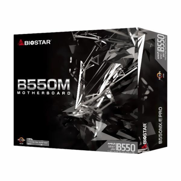 Foto do Produto MB AM4 BIOSTAR B550MX/E PRO DVI/HDMI/VGA