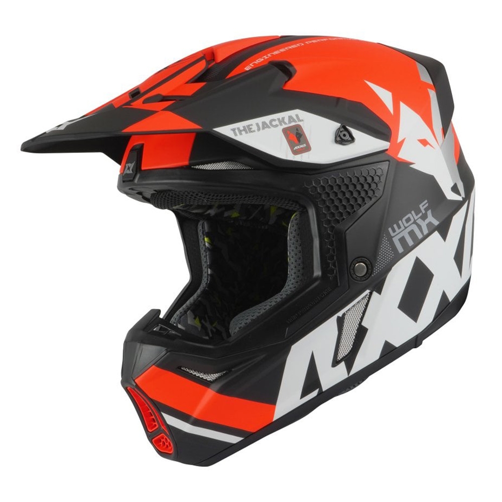 Foto do Produto Capacete Axxis Wolf Jackal B14 - Fechado - Tamanho M - Matt Fluor Orange