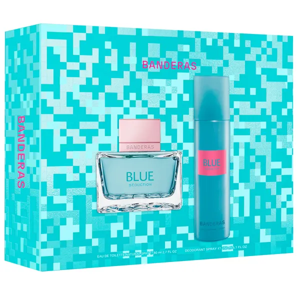 Foto do Produto Kit Perfume Feminino Antonio Banderas Blue Seduction EDT 80 ml + Desodorante