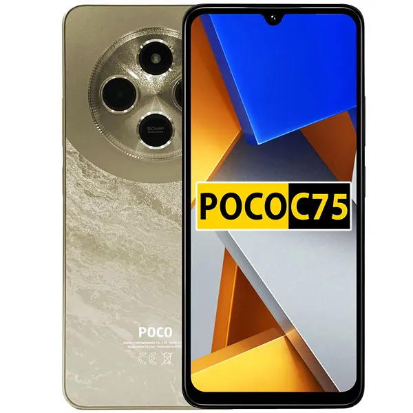Foto do Produto Celular Xiaomi POCO C75 NFC Dual SIM de 256GB/8GB RAM de 6.88" 50MP/13MP - Dourado (Global)