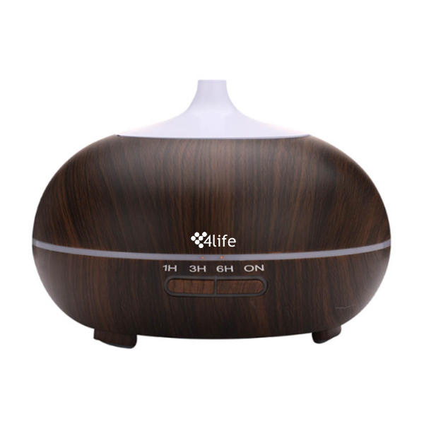 Foto do Produto Umidificador e Difusor de Aromas 4life Aromatique Wi-Fi FL006WFD 550ml compatível com Android e iOS (Tuya Smart Life, Amazon Alexa e Google Assistant) - Marrom Escuro