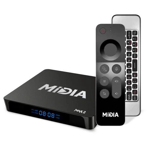 Foto do Produto RECEPTOR DIGITAL IPTV MIDIA MAX 2 UHD 4K