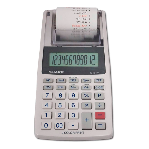 Foto do Produto Calculadora Sharp EL-1611V com Bobina