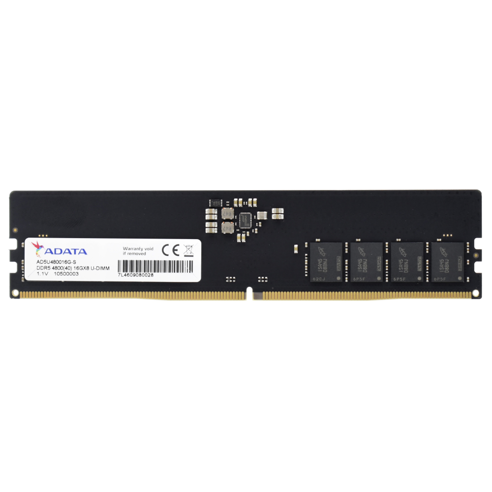 Foto do Produto Memória RAM ADATA DDR5 16GB 4800MHz - AD5U480016G-S