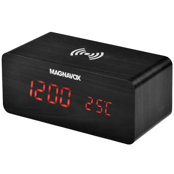 Foto do Produto Despertador MAGNAVOX MCR7320/M0 com Carregador Wireless - Preto