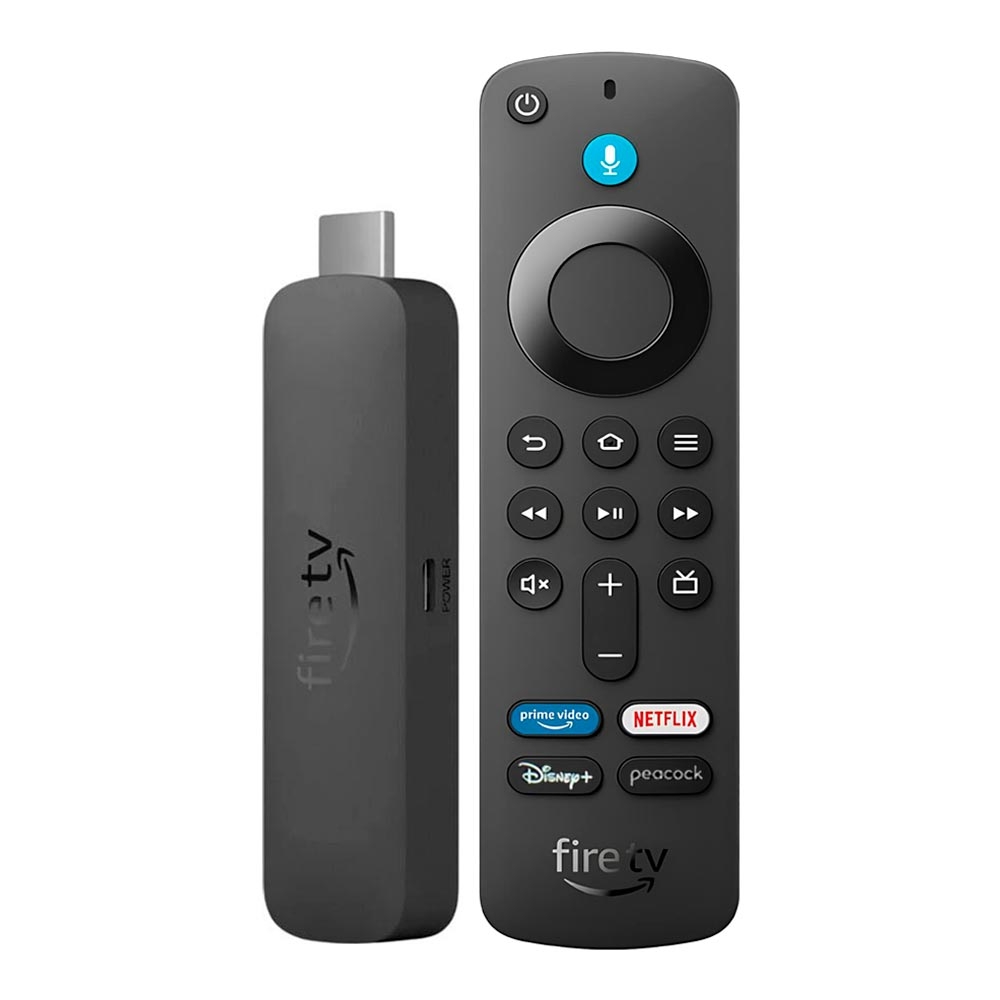 Foto do Produto Adaptador Multimídia Amazon Fire TV Stick - 4K - Wi-Fi/Bluetooth - 3ª Geração - Preto - Caixa DAN