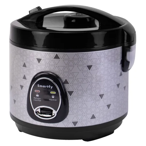 Foto do Produto Panela Elétrica de Arroz Smartfy PE02G 700 watts 1.8 Litro 220 - 240 V ~ 50/60 Hz - Prata/Preta