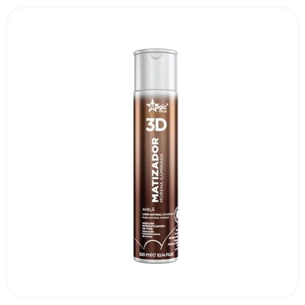 Foto do Produto MAGIC COLOR GLOSS MATIZADOR 3D MORENA ILUMINADA AVELA EFEITO LOIRO NATURAL DOURADO 300ML