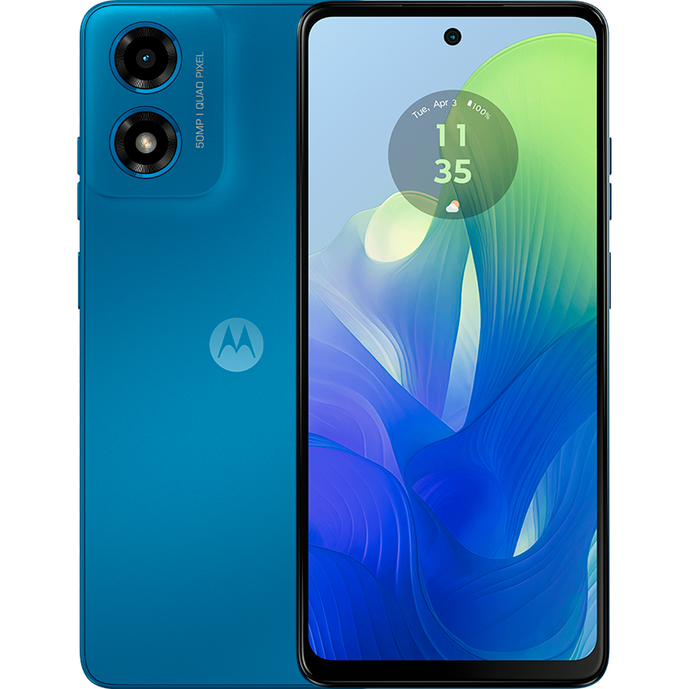 Foto do Produto Smartphone Motorola Moto G04s XT2421-7 Dual SIM 4+4/256GB 6.56? OS 14 – Brilliant Blue