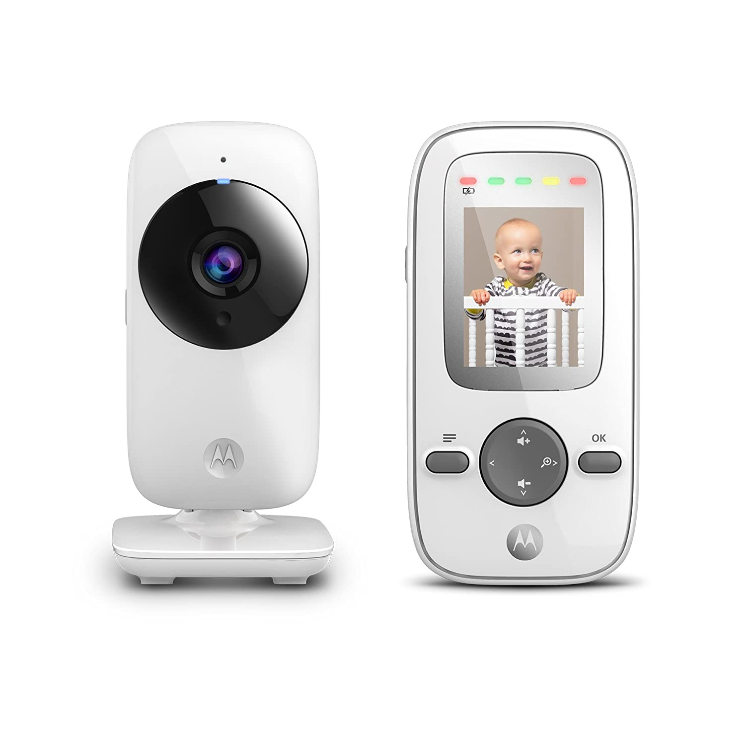 Foto do Produto Babá Eletrônica Motorola VM481 - 720p - Com Tela - Wi-Fi 2.4GHz - Tela 2'' - Branco