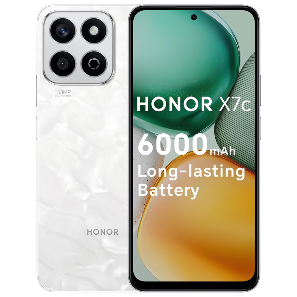 Foto do Produto Celular Honor X7C ALT-LX2 8GB de RAM / 256GB / Tela 6.77" / Dual Sim LTE - Branco Lunar