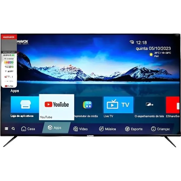 Foto do Produto MAGNAVOX TV SMART 75" 75MEZ573/M1 UHD 4K ANDROID12 HDMI WIFI