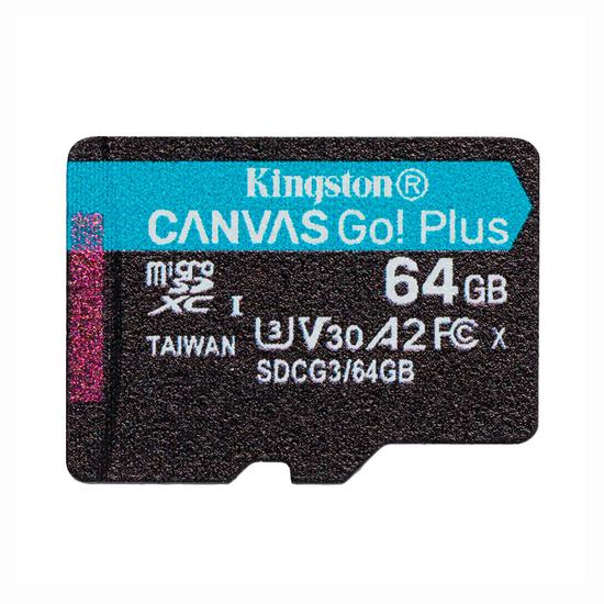 Foto do Produto Cartão de Memória Kingston Canvas Go! Plus Micro SDXC 64GB