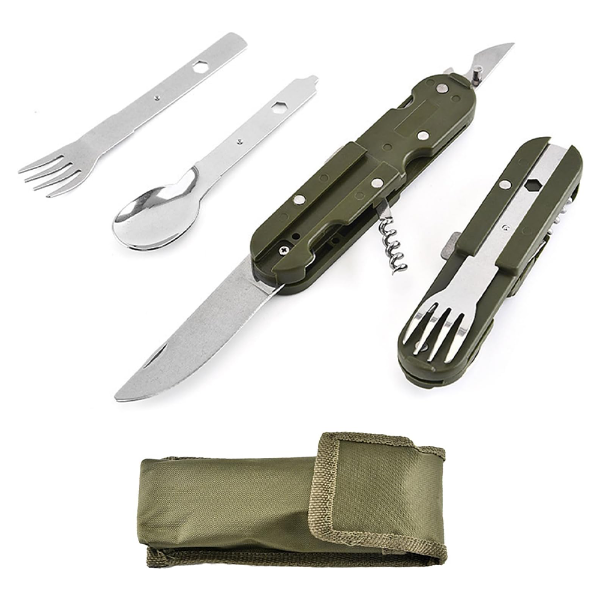 Foto do Produto Tatico Canivete NF5191 De 23CM / 5 Em 1 - Verde