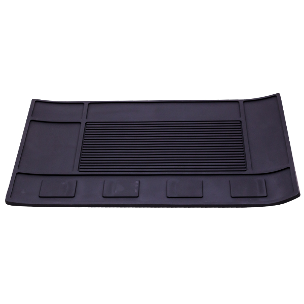 Foto do Produto Tapete Para Maquina de Barbeiro Para Banco TA001 45X30 Com 4 ímãs - Preto