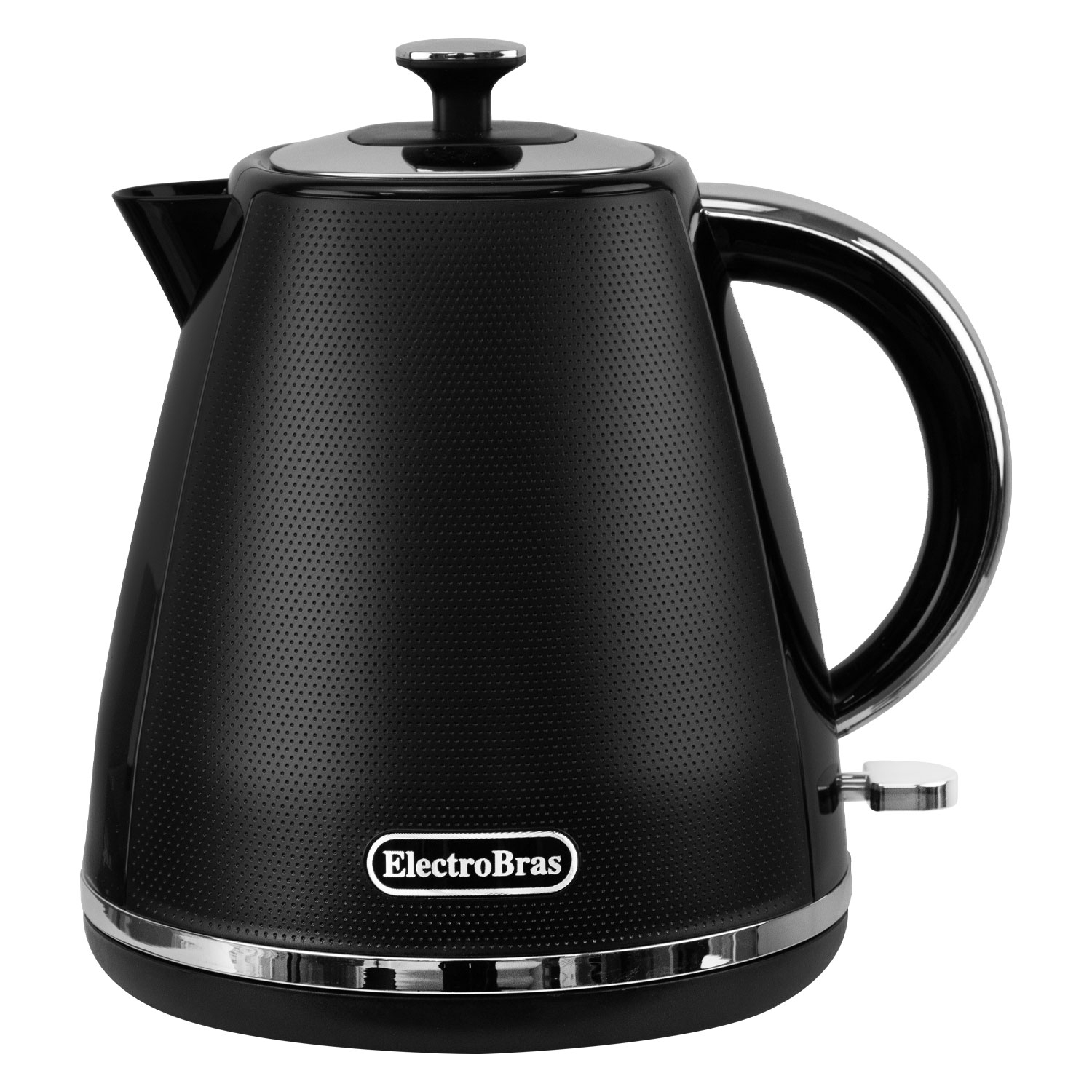 Foto do Produto Jarra Elétrica ElectroBras EBJE-01 - 1.7L - 1200W - 110V - Preto e Prata