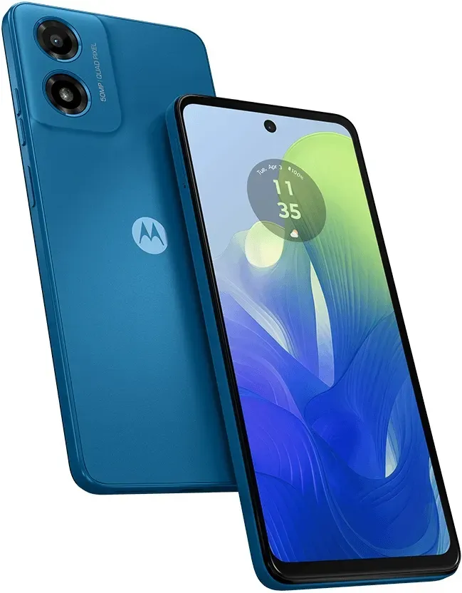 Foto do Produto MOTOROLA CEL G04S XT2421-7 6.5" DS LTE NFC 4/256GB 15W US BLUE