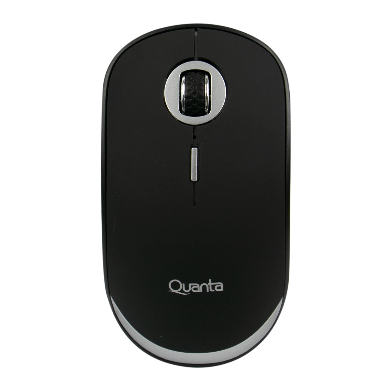 Foto do Produto Combo Mouse Quanta QTMS20 - Sem Fio - 1600 DPI - Preto + Suporte QTSNT10 - Para Notebook - Prata + Mouse Pad