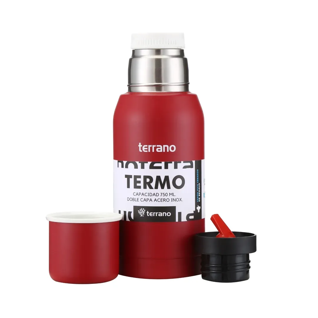 Foto do Produto TERRANO TERMITO ACERO INOX 750ML ROJO