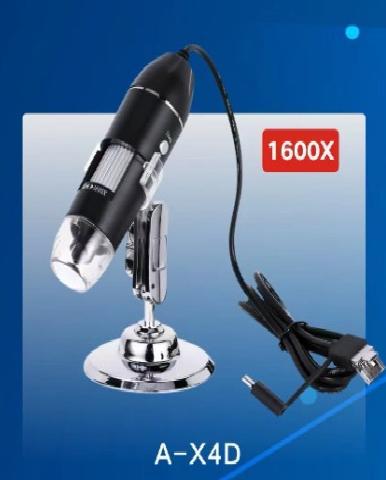 Foto do Produto MICROSCOPIO DIGITAL SATE A-X4D 1600X USB BLACK