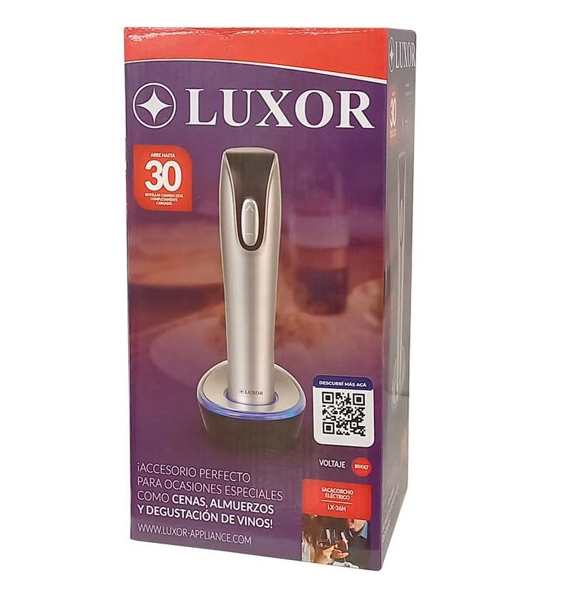 Foto do Produto ABRIDOR DE VINO ELECTRICO LUXOR LX-36H BIVOLT
