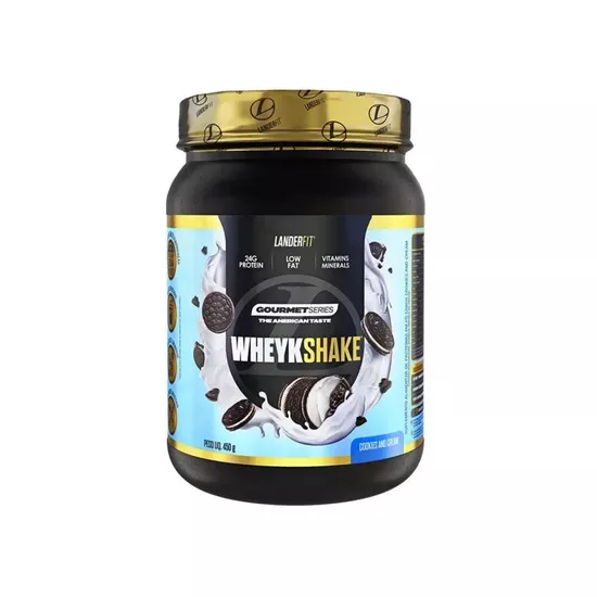 Foto do Produto Whey LanderFit Wheykshake Gourtmet Cookies And Cream 450G