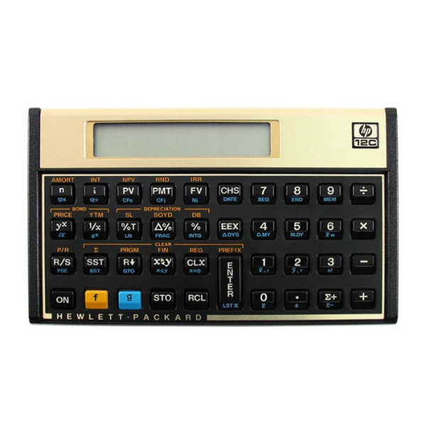 Foto do Produto Calculadora Financeira HP 12C 10 Dígitos / 120 Funções - Dourada