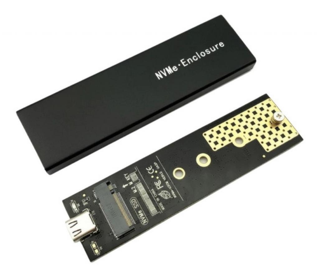 Foto do Produto Gaveta Externa Para HD M.2 MTEK EN-2280S1NV NVME TYPE-C