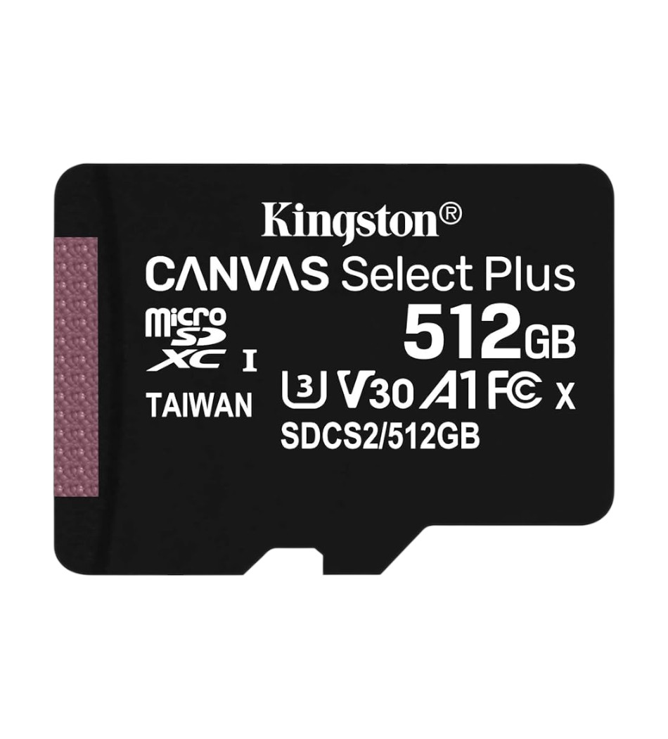 Foto do Produto MEMORIA MICRO SD KINGSTON 512GB SDXC/SDCS2 CANVAS SELECT PLU