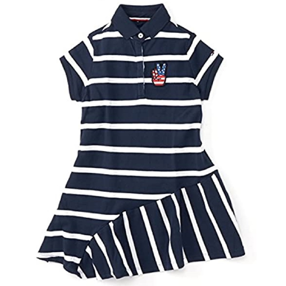 Foto do Produto Vestido Tommy Hilfiger Feminina KG0KG03484-123 16 - Azul Branco