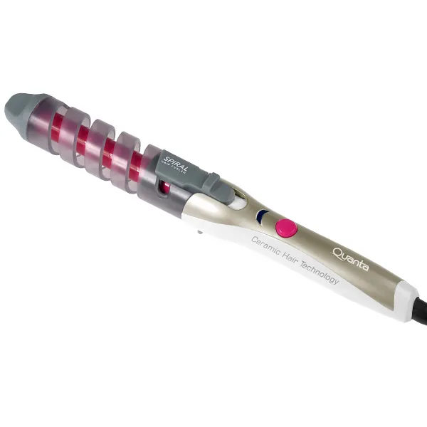 Foto do Produto Modelador de Cabelo Quanta QTMC200 de 19 mm 180 °C Bivolt - Branco/Dourado