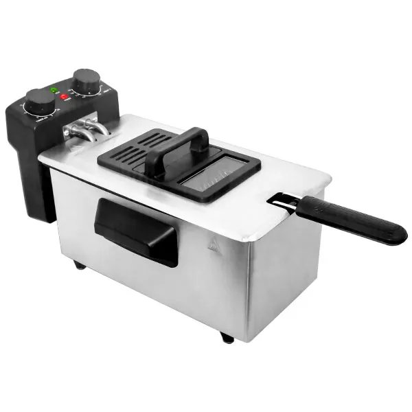 Foto do Produto Fritadeira Elétrica MOX MO-DF36 2.000 watts 3 Litros 220 - 240 V ~ 50/60 Hz - Prata/Preta