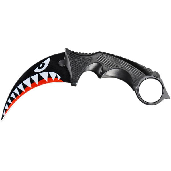 Foto do Produto Tatico Canivete Karambit NF6111 De 19CM - Tubarao Preto
