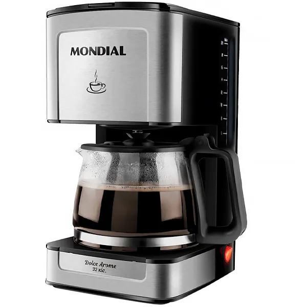 Foto do Produto Cafeteira Mondial Dolce Arome C-43-20X-SI 550 watts 127V ~ 60Hz - Preta/Prata