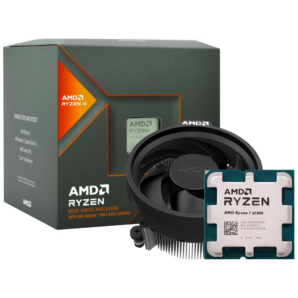 Foto do Produto Processador AMD Ryzen 7 8700G Socket AM5 / 4.2GHz / 24MB