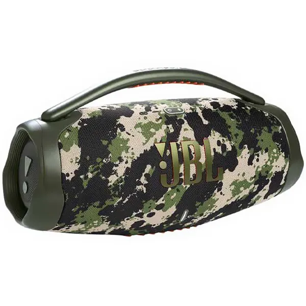 Foto do Produto Speaker JBL Boombox 3 com 180 watts RMS Bluetooth/Auxiliar - Camuflagem Militar