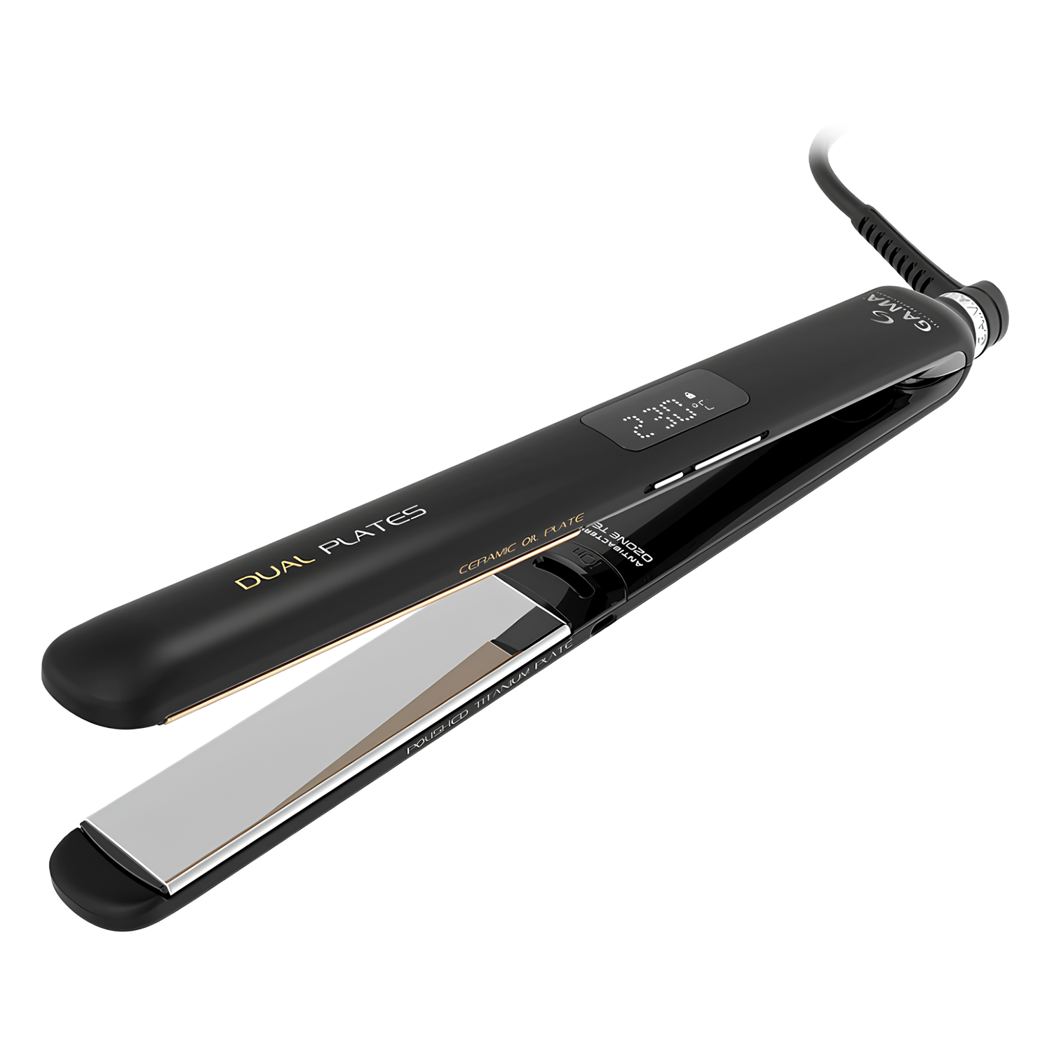 Foto do Produto Prancha para Cabelo GAMA CP14 Dig 4D Dual Plate - 230°C - Bivolt - Preto