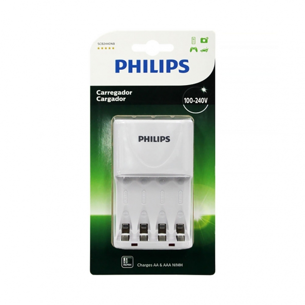 Foto do Produto CARREGADOR DE PILHA PHILIPS SCB2440NB/97