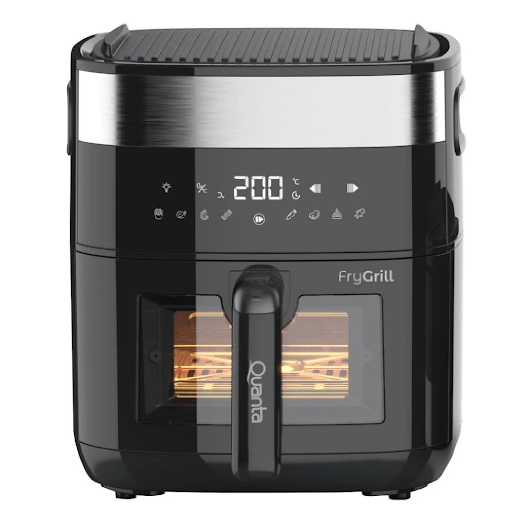 Foto do Produto Fritadeira Elétrica Quanta QTFEG550 FryGrill - 1500W - 5.5L - Painel Digital - 220V 50/60Hz - Preto