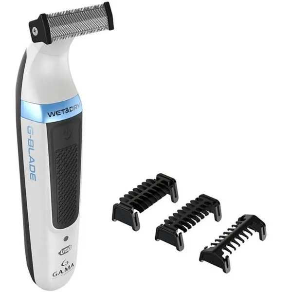 Foto do Produto Barbeador GAMA G-BLADE-BG Recarregável - Branco/Preto