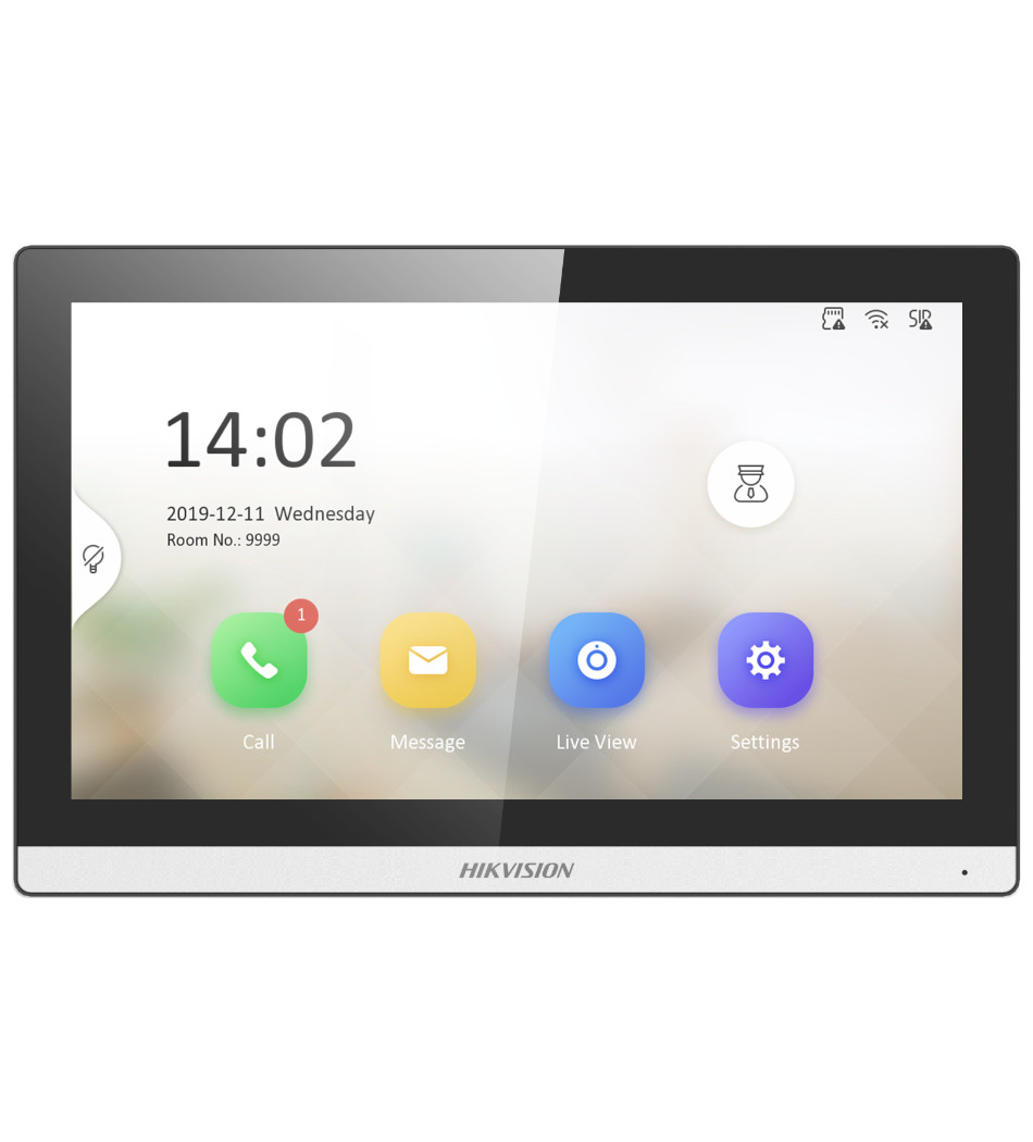 Foto do Produto HIKVISION INTERFONE IP MONITOR TOUCH DS-KH6350-WTE1