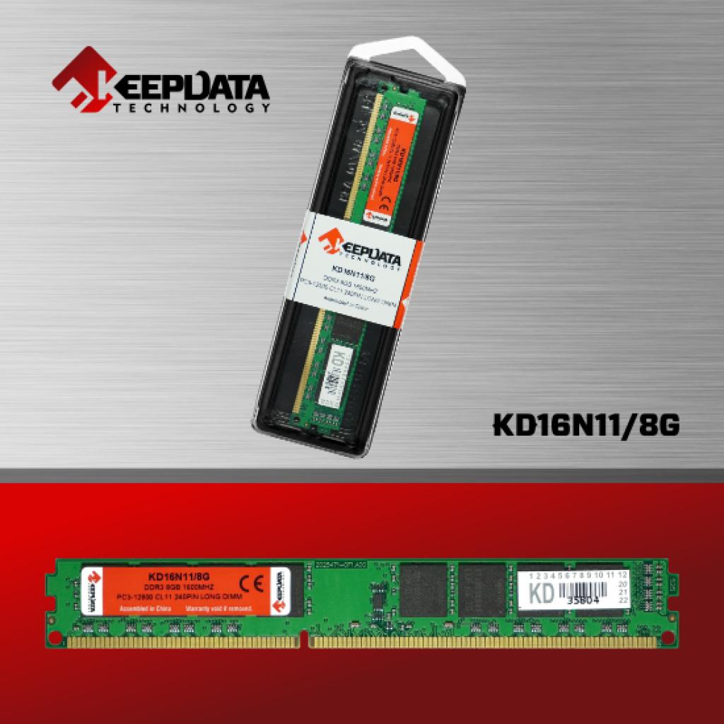Foto do Produto Memoria Keepdata KD16N11/8G DDR3 8GB 1600