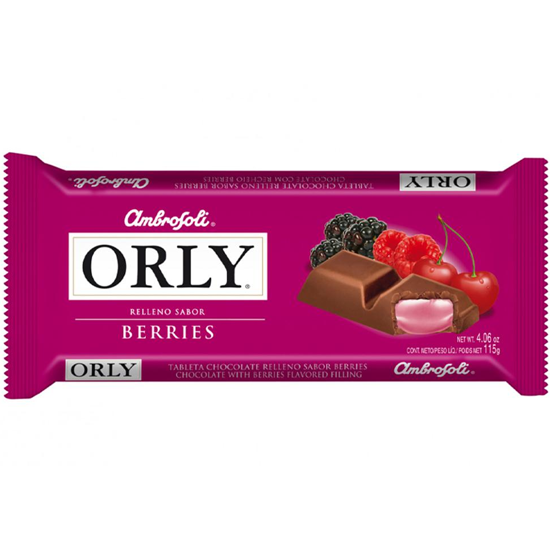Foto do Produto Chocolate Ambrosoli Orly Berries 115G