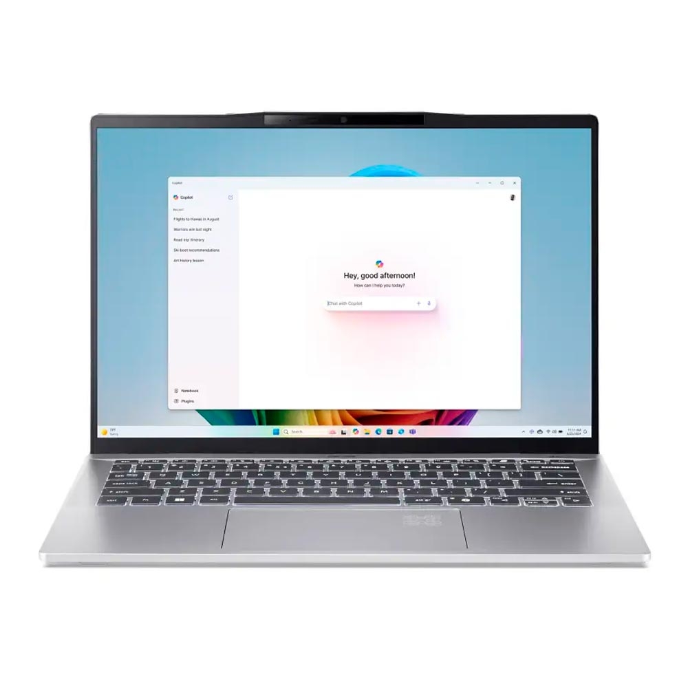 Foto do Produto Notebook Acer Swift 14 AI SF14-61T-R3U1 - AMD Ryzen AI 9 365 2GHz - 32GB/1TB SSD - 14'' - TouchScreen - Pure Silver