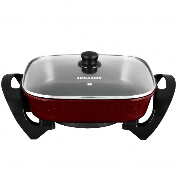 Foto do Produto Panela Elétrica MegaStar BA14R 1.200 watts 220 - 240 V ~ 50/60 Hz - Vermelho