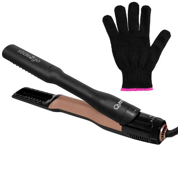 Foto do Produto Escova Elétrica Quanta Slide2go QTALS1600 Bivolt - Preto/Rose Gold