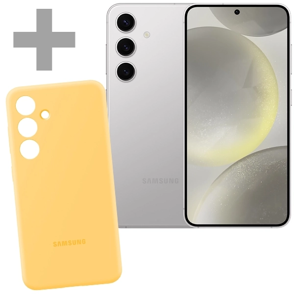 Foto do Produto Celular Samsung Galaxy S24 SM-S921B NFC Dual SIM de 128GB/8GB RAM de 6.2" 50+12+10MP/12MP + Capinha