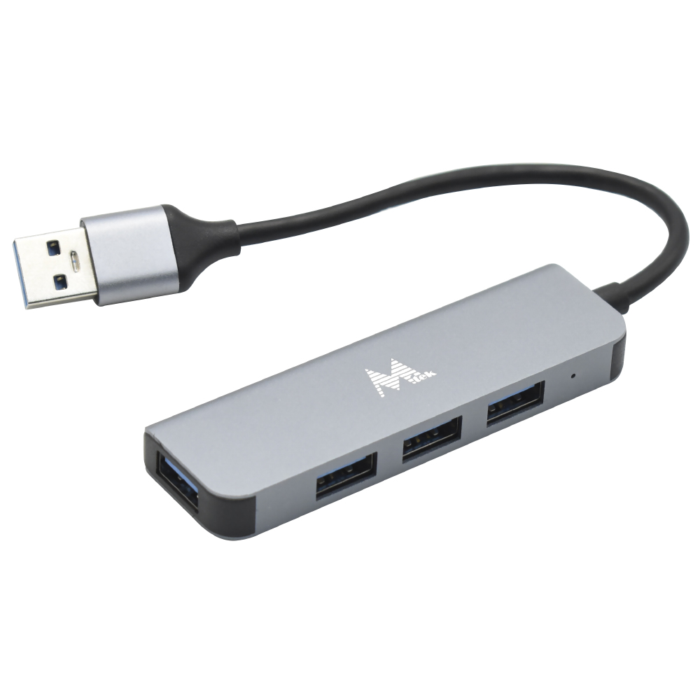 Foto do Produto Hub USB 3.0 Mtek HB-403 4 Portas - Cinza